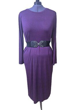 Naggoo Purple Knit Maxi Dress SX 2XL